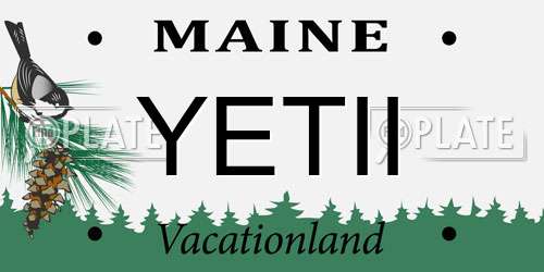 YETII Maine License Plate