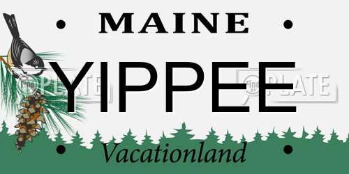 YIPPEE Maine License Plate