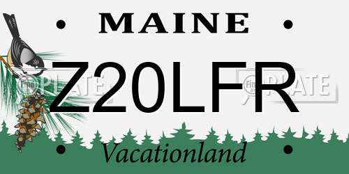 Z20LFR Maine License Plate