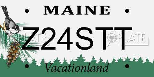 Z24STT Maine License Plate