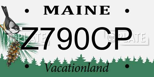 Z790CP Maine License Plate