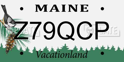 Z79QCP Maine License Plate