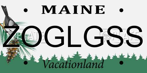 ZOGLGSS Maine License Plate