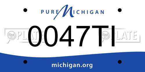 0047TI Michigan License Plate