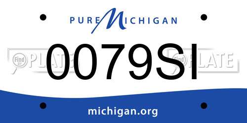 0079SI Michigan License Plate