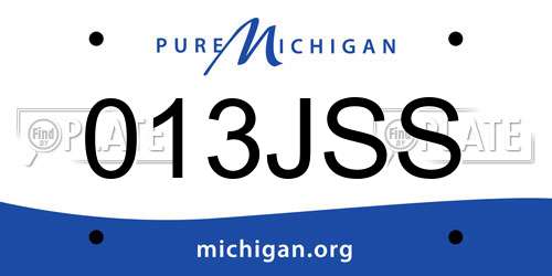 013JSS Michigan License Plate