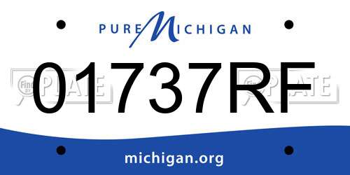 01737RF Michigan License Plate