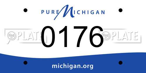 0176 Michigan License Plate