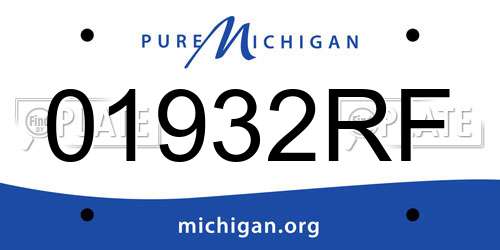 01932RF Michigan License Plate