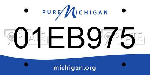 01EB975 Michigan License Plate