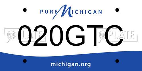 020GTC Michigan License Plate