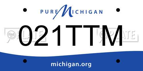 021TTM Michigan License Plate