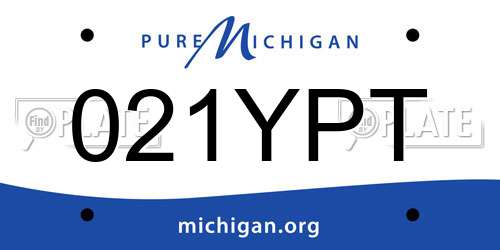 021YPT Michigan License Plate