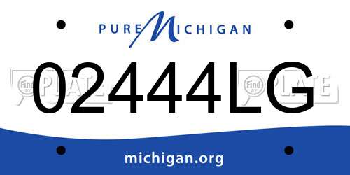 02444LG Michigan License Plate
