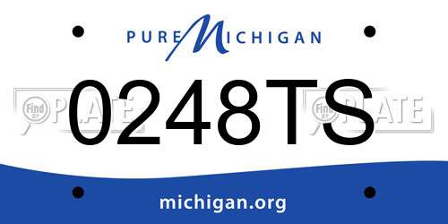 0248TS Michigan License Plate