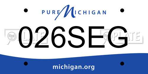 026SEG Michigan License Plate