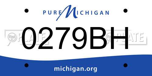 0279BH Michigan License Plate