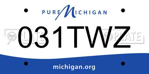 031TWZ Michigan License Plate