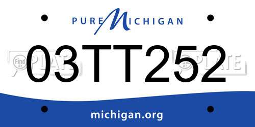03TT252 Michigan License Plate