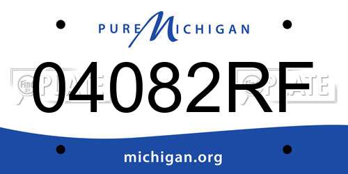 04082RF Michigan License Plate