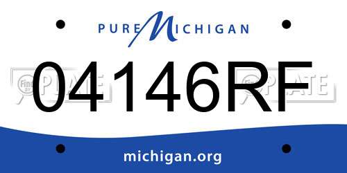 04146RF Michigan License Plate