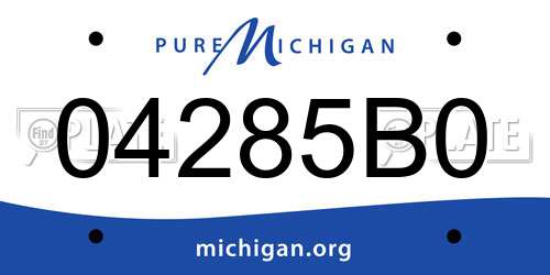04285B0 Michigan License Plate