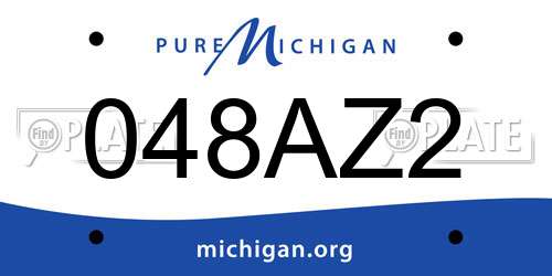 048AZ2 Michigan License Plate