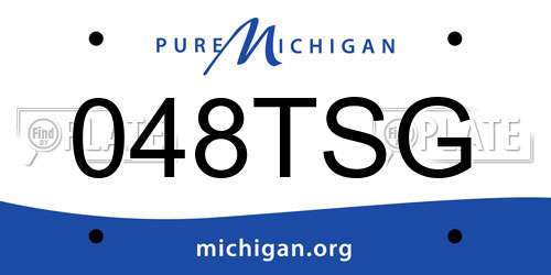 048TSG Michigan License Plate