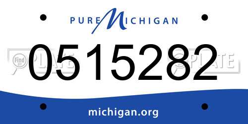 0515282 Michigan License Plate