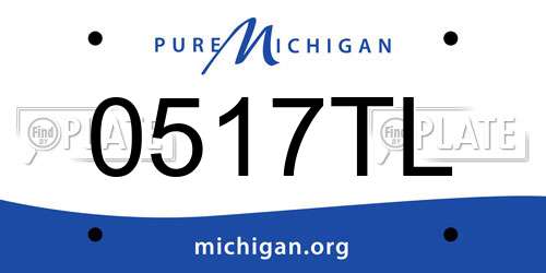 0517TL Michigan License Plate