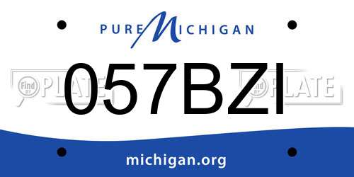057BZI Michigan License Plate