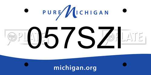 057SZI Michigan License Plate
