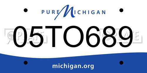 05TO689 Michigan License Plate