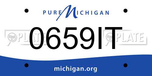 0659IT Michigan License Plate