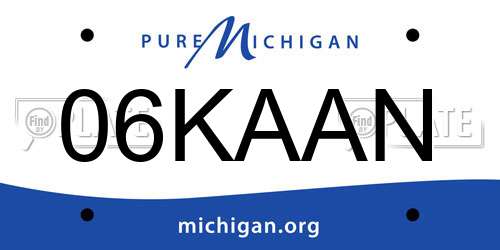 06KAAN Michigan License Plate