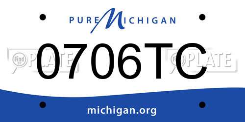 0706TC Michigan License Plate