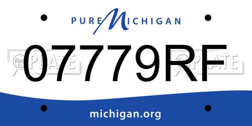 07779RF Michigan License Plate