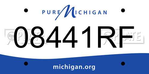 08441RF Michigan License Plate
