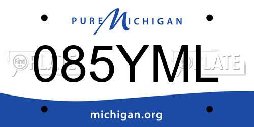 085YML Michigan License Plate