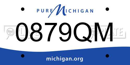 0879QM Michigan License Plate