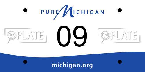 09 Michigan License Plate