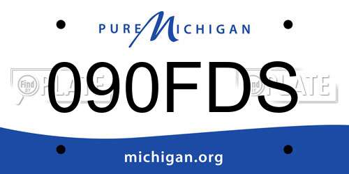 090FDS Michigan License Plate