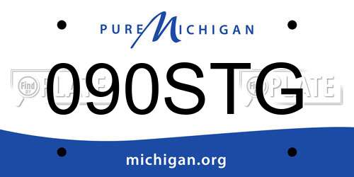 090STG Michigan License Plate