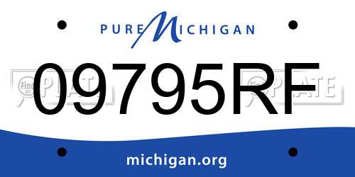 09795RF Michigan License Plate