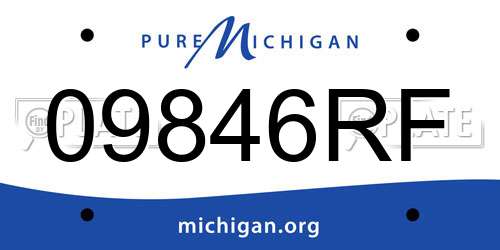 09846RF Michigan License Plate