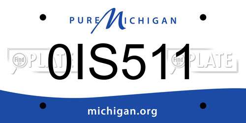 0IS511 Michigan License Plate
