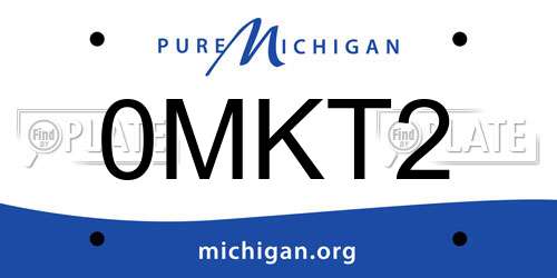 0MKT2 Michigan License Plate