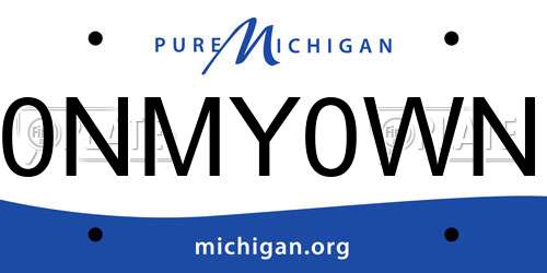 0NMY0WN Michigan License Plate