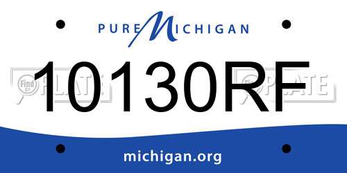 10130RF Michigan License Plate