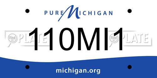 110MI1 Michigan License Plate